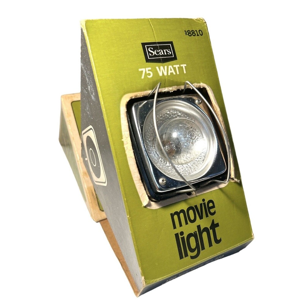 Vintage Sears 75 Watt Movie Light 8810 160 ASA Ektachrome Film Tested Works